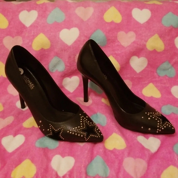 Michael Kors Sia Studded Pumps Heels Shoes 5 - Picture 5 of 9